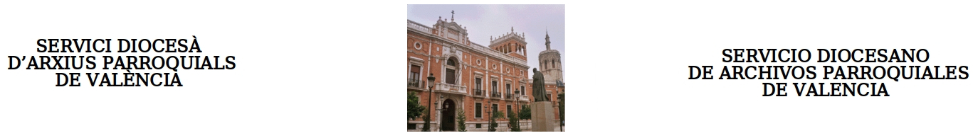 Servicio Diocesano de Archivos Parroquiales de Valencia